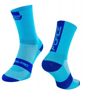 Ponožky FORCE LONG PRO modré velikost: S/M
