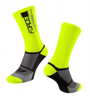 Ponožky FORCE STAGE fluo-černé velikost: S/M
