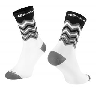 Ponožky FORCE WAVE černo-bílé velikost: S/M