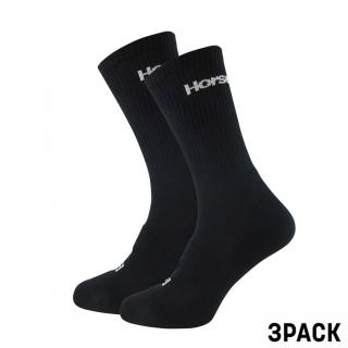 Ponožky Horsefeathers Delete Premium 3Pack - black velikost: 8-10, barva: černá