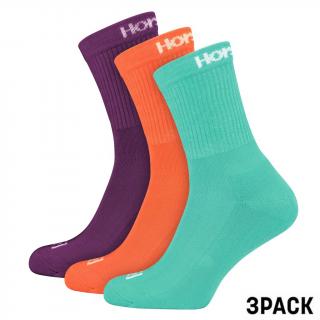 Ponožky Horsefeathers Delete Wmns 3Pack - multicolor velikost: 8-10, barva: zelená