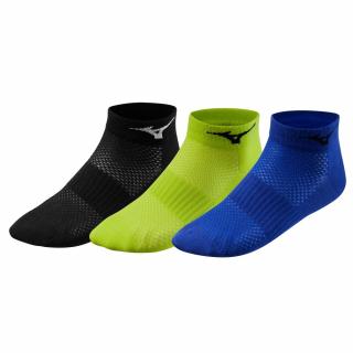 Ponožky Mizuno Training Mid 3P Black Evening Primrose velikost: S