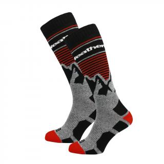 Snowboardové ponožky Horsefeathers Arlo Thermolite red velikost: 11-13, barva: červená