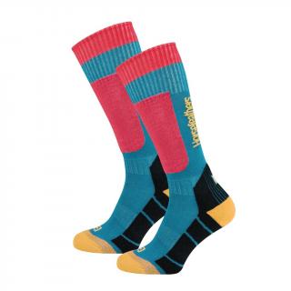 Snowboardové ponožky Horsefeathers Camoila Thermolite oil blue velikost: 8-10, barva: modrá