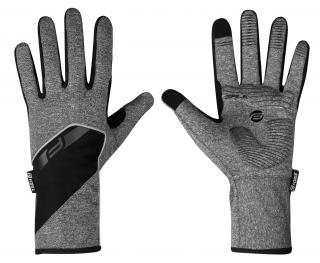 Softshellové rukavice FORCE GALE šedé velikost: L, barva: šedá
