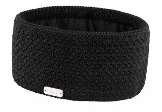 Zimní pletená čelenka FORCE CORONET černá velikost: UNI, barva: černá