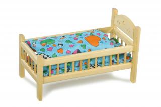 Dřevěná postel pro panenky