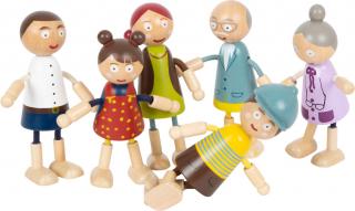 Dřevěné panenky rodina