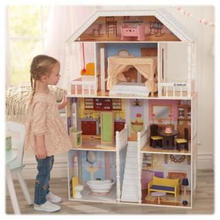 Dřevěný domeček pro panenky Barbie - Savannah
