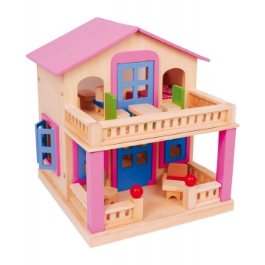 Dřevěný domeček pro panenky Villa Clara