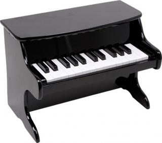 Dřevěný klavír Premium černý