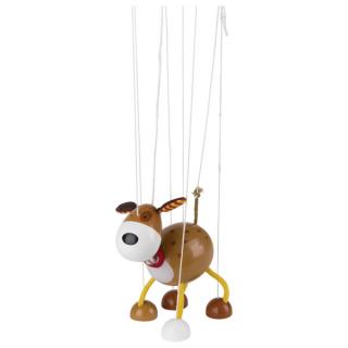 Goki Dřevěná marioneta pejsek