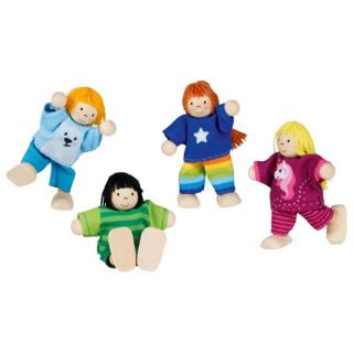 Goki Dřevěné panenky - děti