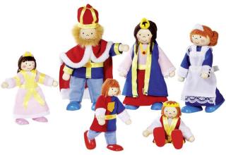 Goki Dřevěné panenky - královská rodina