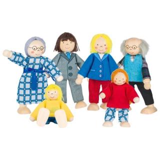 Goki Dřevěné panenky - velká rodina