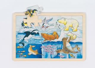 Goki Dřevěné puzzle - Arktida
