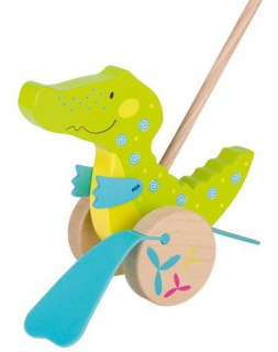 Goki Dřevěný krokodýl na tyči (Susibelle)