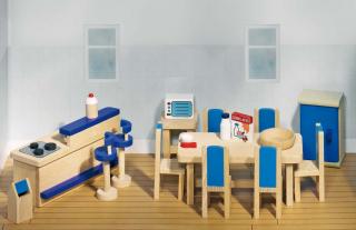 Goki Dřevěný nábytek do domečků - kuchyň