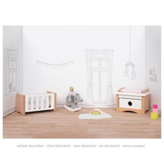 Goki Dřevěný nábytek do domečků Style - dětský pokoj