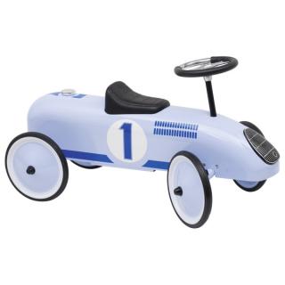 Goki Odrážedlo - Plechové závodní auto modré