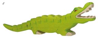 Krokodýl - dřevěné zvířátko