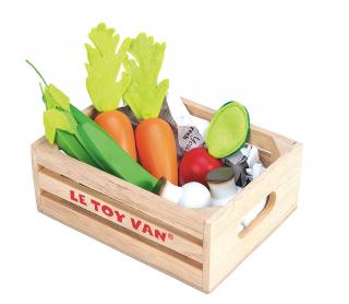 Le Toy Van dřevěná přepravka se zeleninou