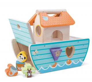 Le Toy Van dřevěná vkládačka Noemova archa malá