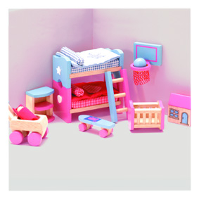 Le Toy Van dřevěný nábytek do domečků - dětský pokoj