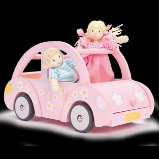 Le Toy Van Sofiino růžové autíčko - dřevěné