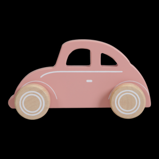 Little Dutch dřevěné autíčko Brouk pink