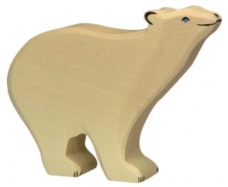 Medvěd lední - dřevěné zvířátko