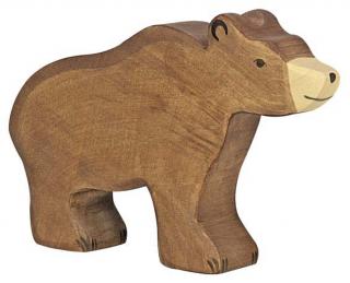 Medvědice hnědá - dřevěné zvířátko
