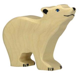 Medvídě lední  - dřevěné zvířátko