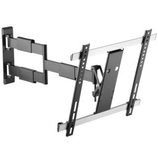 Polohovací držák na LCD LED Tv Fiber Mounts NICE1 (Nástěnný držák špičkové kvality na Tv 32-55", otáčení +/- 90°, naklápění 0° až -15°, vzdálenost Tv od zdi 40-650mm, korekce roviny, VESA 200x100 až 400x400, nosnost 25kg)