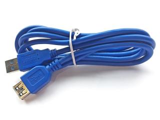 Prodlužovací stíněný kabel 1,6m na USB 3.0, 2.0 a 1.0 Fiber Novelty USB3.0