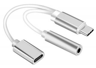 AK 291B USB-C - rozdělující redukce napájení a sluchátka pro mobilní telefony s USB-C