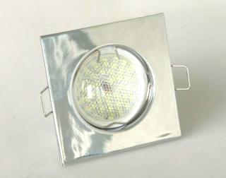 Al rámeček DS10 - vestavný pevný rámeček pro žárovky o průměru 50mm Barva: lesklý chrom