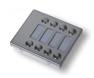 ART 4842-5D -  dvouřadový tlačítkový modul pro rámečky VIDEX 4000,  4, 6, 8 a 10 zvonkových tlačítek Provedení: 4844D