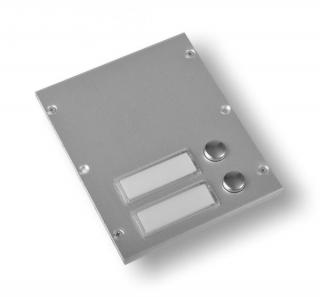ART 8842-5 -  jednořadový tlačítkový modul pro rámečky VIDEX 8000,  2, 3,4 a 5 zvonkových tlačítek Provedení: 8842 hliník