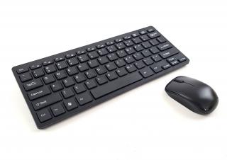 Bezdrátová klávesnice MINI KEYBOARD - bluetooth klávesnice a myš FOYU pro chytré televizory a tablety Barva: Černá