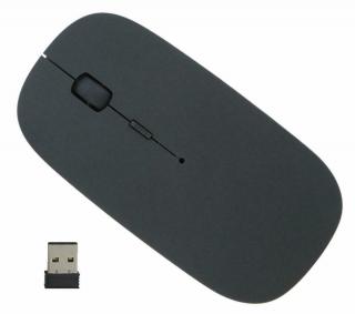 Bluetooth myš AK278 - bezdrátová optická myš 2,4Ghz barva- bílá a černá Barva: Černá