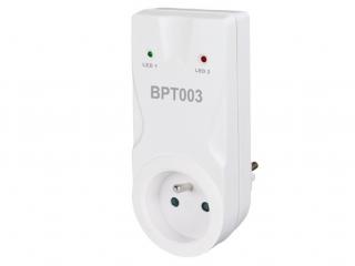 BT 003 - samostatný bezdrátový přijímač do zásuvky 230V pro termostatické vysílače Elektrobock