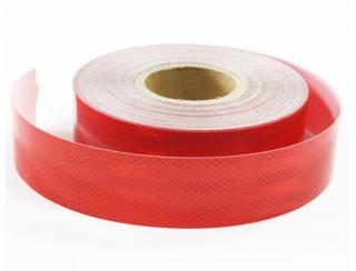 CAR stickers 5x36M - samolepící reflexní páska červená, šířka 5cm, délka 36m Barva: Bílá