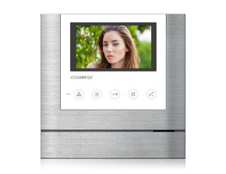 CDV 43M bílý - bezsluchátkový domovní videotelefon, LCD displej 4,3 palce - 11cm, dotyková tlačítka