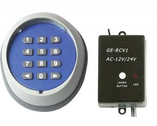 CODE 3010 + 1K - Vstupní, bezdrátová, kódová klávesnice s radiovým přijímačem, klávesnice pro venkovní instalaci