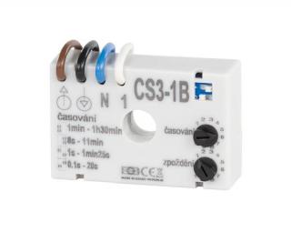 CS 3-1B - časový spínač pro ventilátory, malý modul pod vypínač