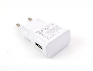 DE 230-5V USB 2,0A - síťový adaptér USB, bílý travel charger 230V / 5V, max. 10W, 2,0A