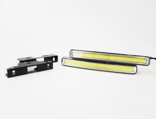 DS DRL 83084 COB, 2x denní svícení do auta, dvě úzká světla LED COB