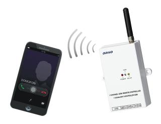 GB 449 GSM - GSM ovladač s USB vstupem pro dálkové a automatické ovládání vjezdové brány, dveří atd