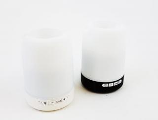 HF Q6 - bezdrátový bluetooth reproduktor FM rádio, MP3 přehrávač. Barva celobílá a černobílá Barva: Bílá